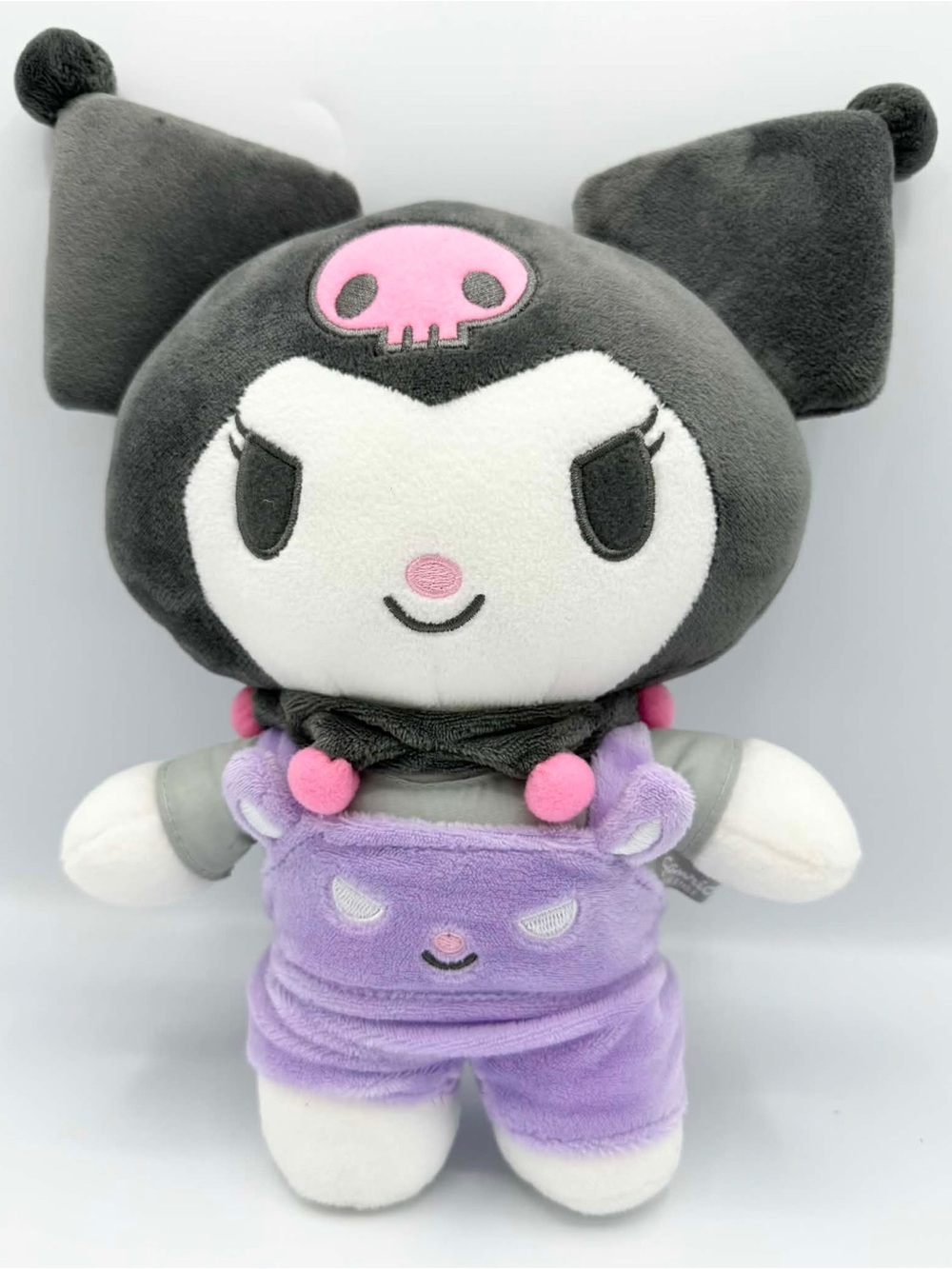 Sanrio Characters Official Plush Doll Series : Kuromi Friends overalls 10"